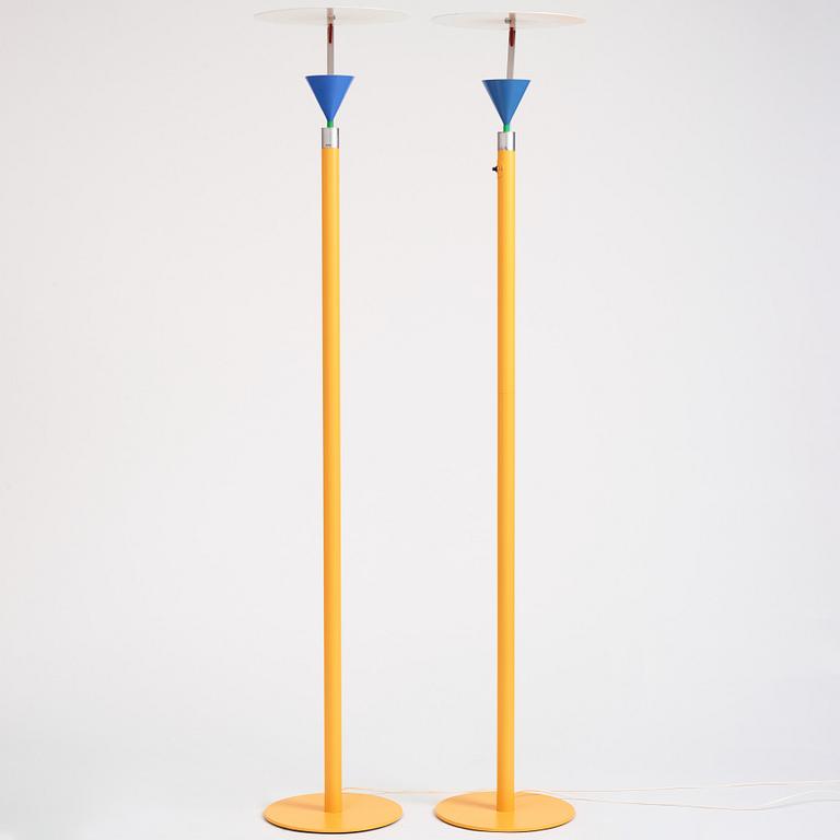 Olle Anderson, golvlampor, ett par, "Halo Halo", Boréns, 1980-tal.