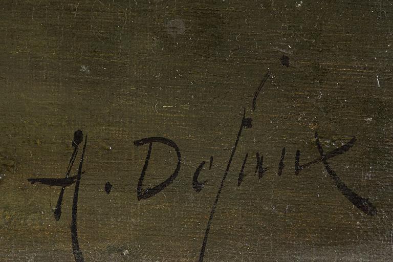 Alexandre Defaux, Stadsmotiv med änder i å.