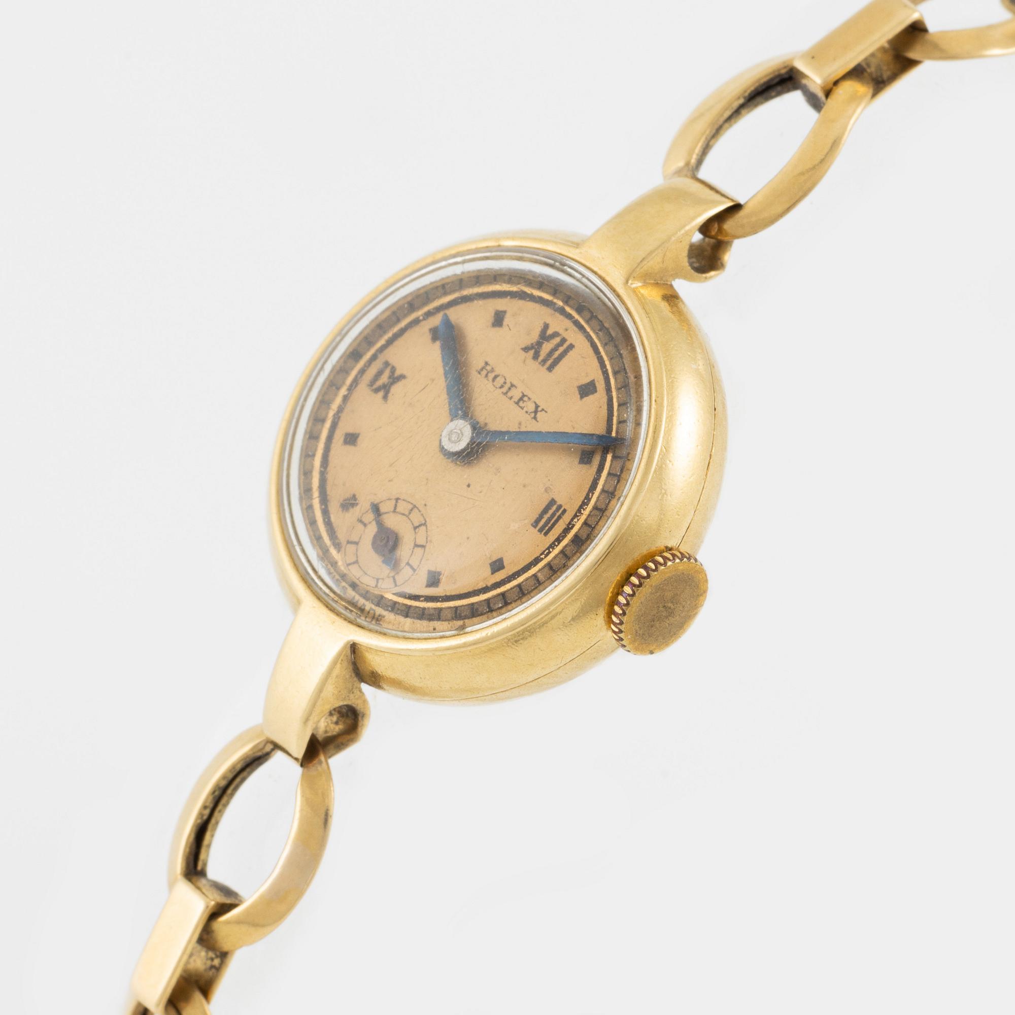 Rolex, armbandsur, 18K guld, 19 mm.