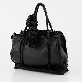 Valentino Garavani, "The Rope Large Fringe Leather Tote Bag".