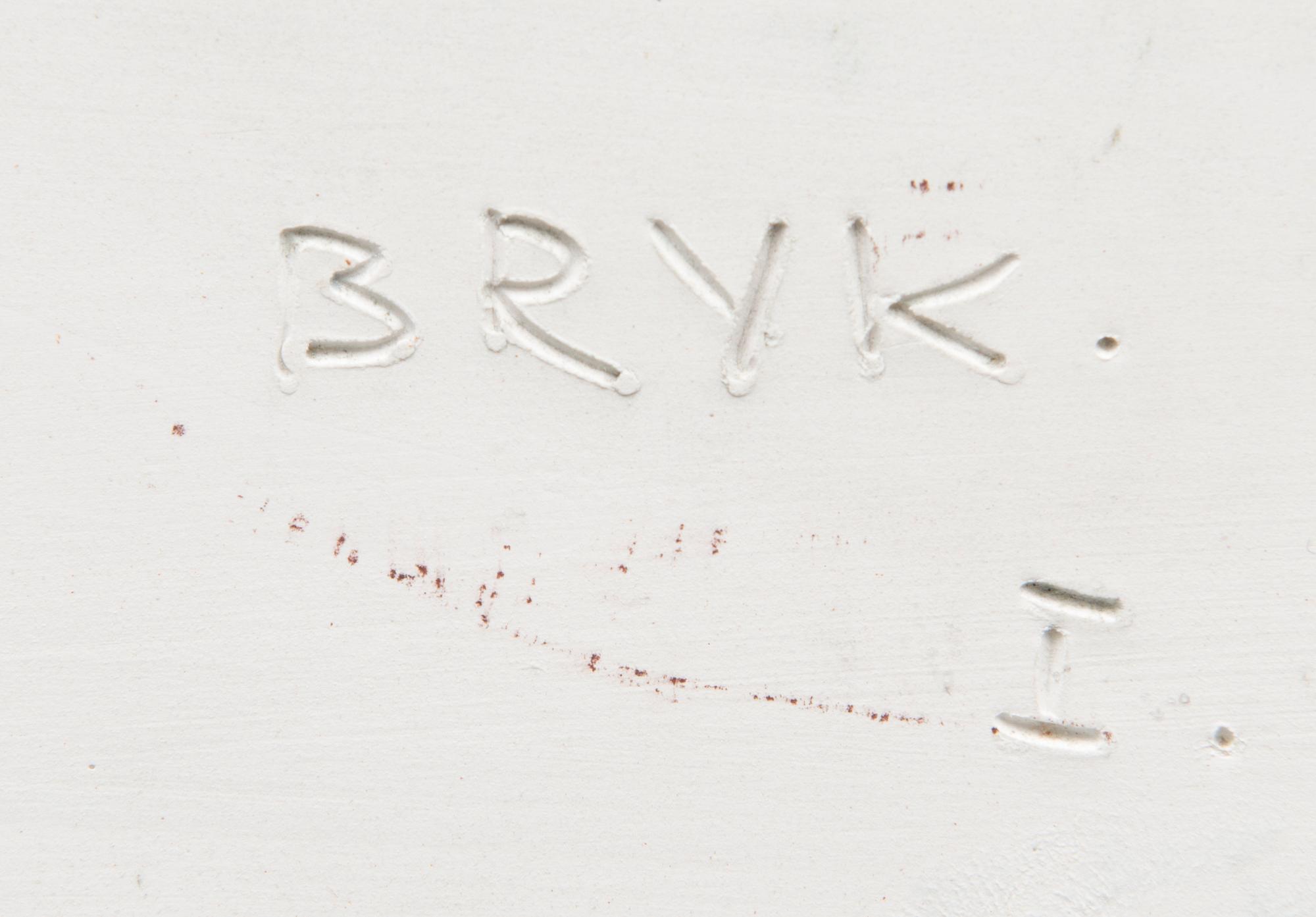 RUT BRYK, kermiikkareliefi, 2 osaa, signeeratut BRYK.