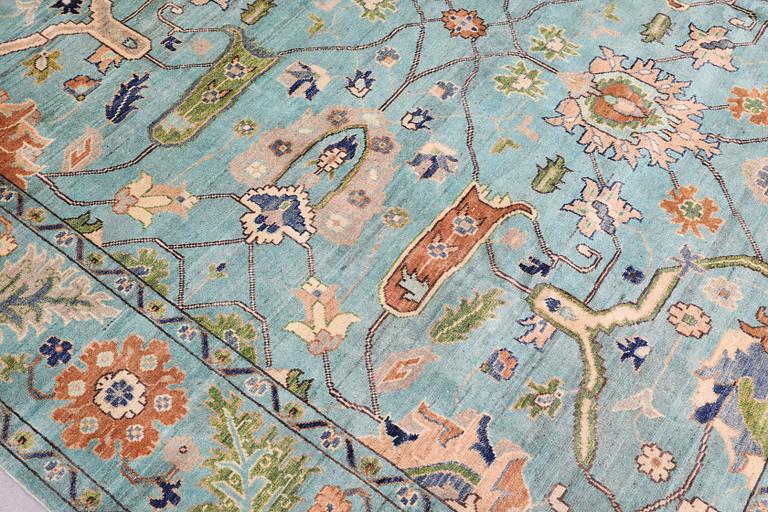 A rug, Ziegler design, approx. 290 x 235 cm.