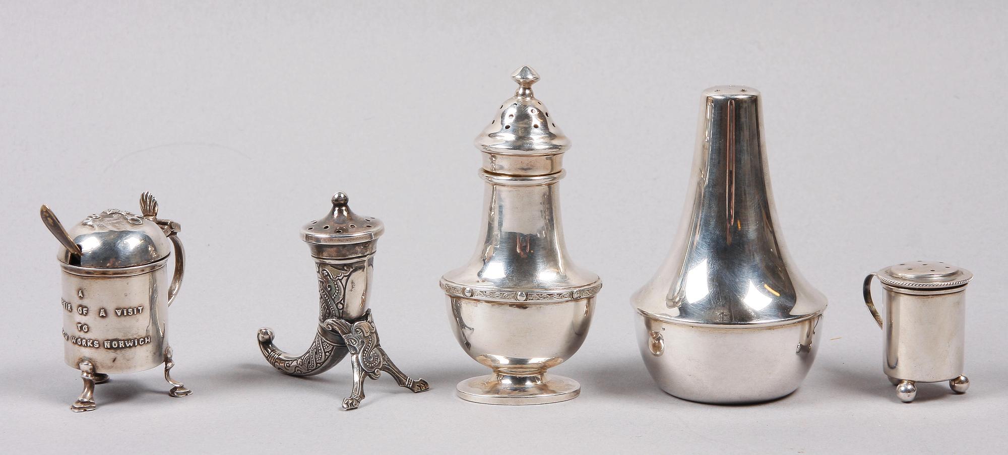 PARTI SILVER, 5 delar, bla London 1905.