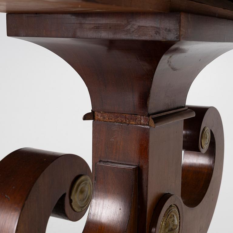 An Empire table, first half of the 19th century.