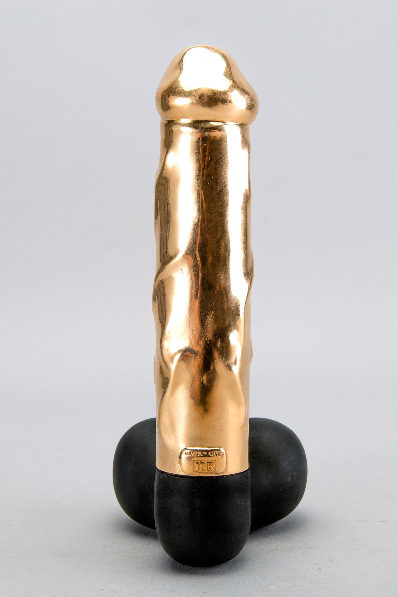 Skulptur, 18K guld, Malmö Guldsmed, Vikt 179g.