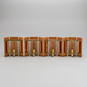 Four 1960/70's wall lights.