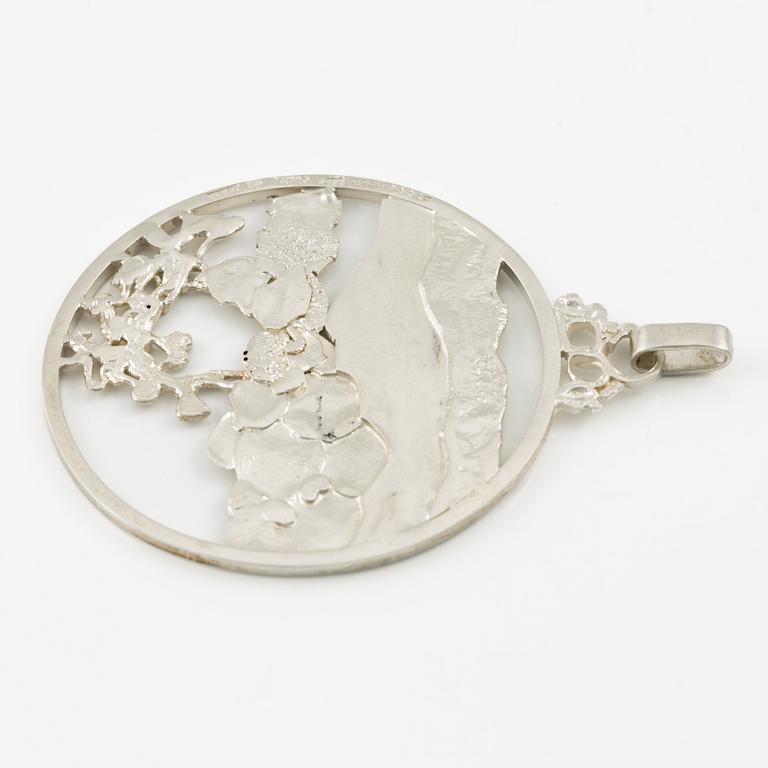 Lars Arby, pendant, sterling silver, Gothenburg 1969.