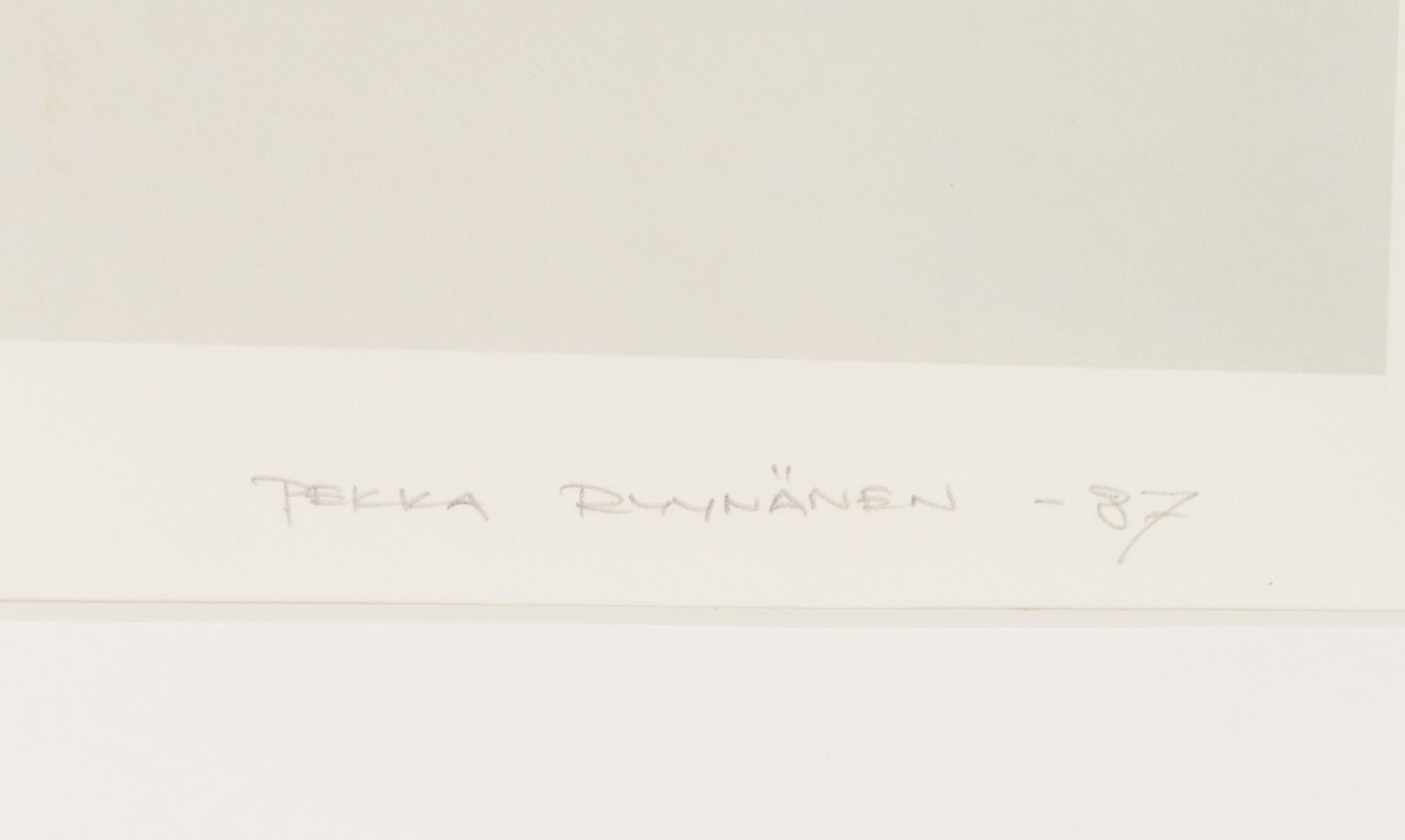 PEKKA RYYNÄNEN, serigrafi, signerad och daterad -87, numrerad 8/15.