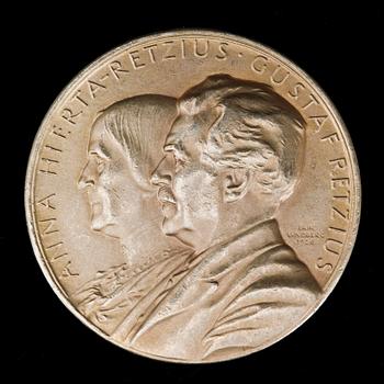 MEDALJ, guld. Vikt: 25 gram.