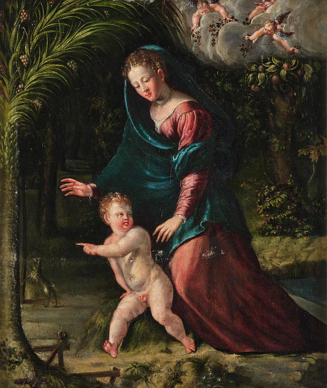 Calisto Piazza, circle of, The Madonna with Child.