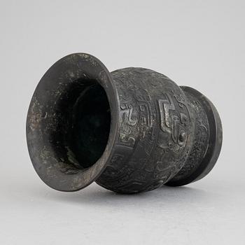 A archaistic bronze vase, Ming dynasty or older.