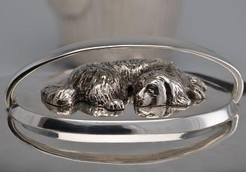 KAFFESERVIS, 3 delar. Silver. Sverige 1830-31. Vikt 1750 g.