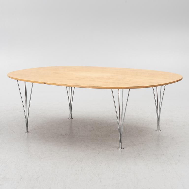 Bruno Mathsson & Piet Hein, coffee table, "Superellipse", Fritz Hansen, Denmark.