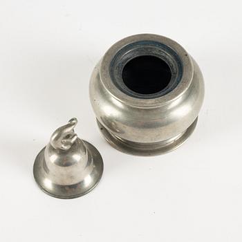 A 'Swedish Grace' Pewter Inkwell, mark of Svenskt Tenn, Stockholm 1929.