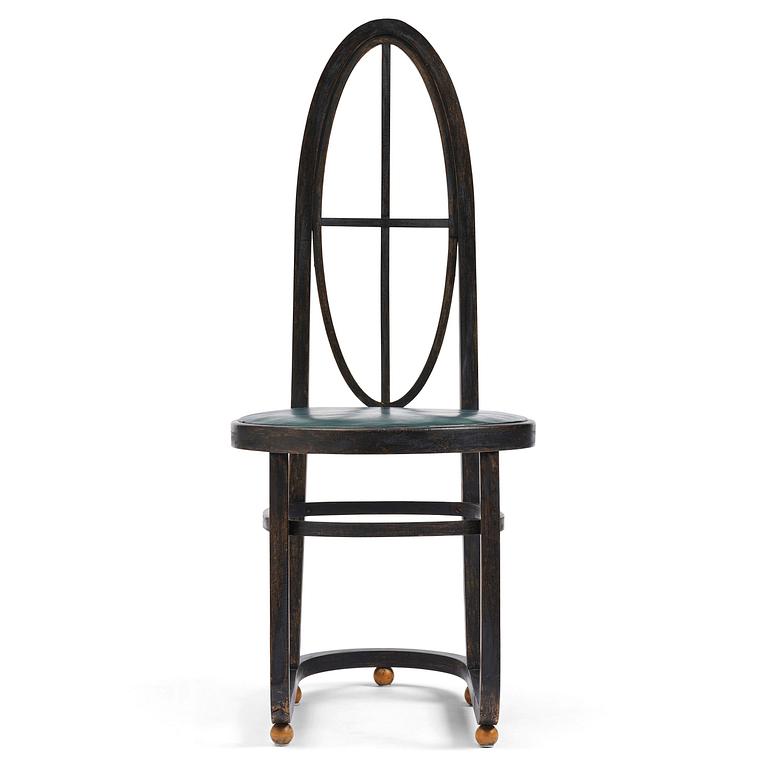 Carl Bergsten, stol, Gemla Leksaksfabrik, Diö, för Konst- och industriutställningen, Norrköping, 1906.