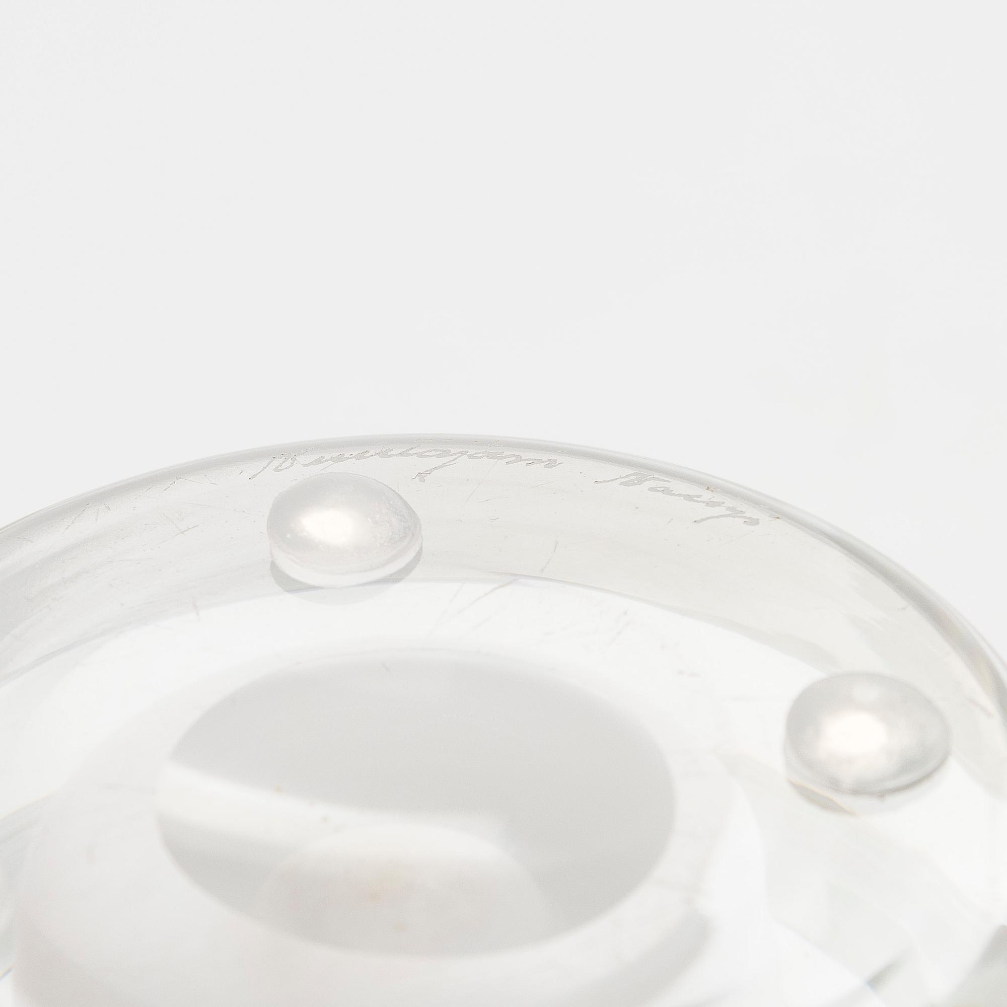 Oiva Toikka, Glasskulptur, N466, OT36. Undertecknad Nuutajärvi Notsjö.