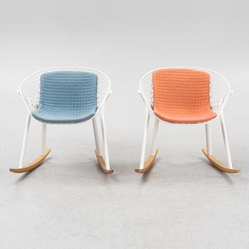 Patrick Norguet, a pair of 'Kobi' rocking chairs, Alias.