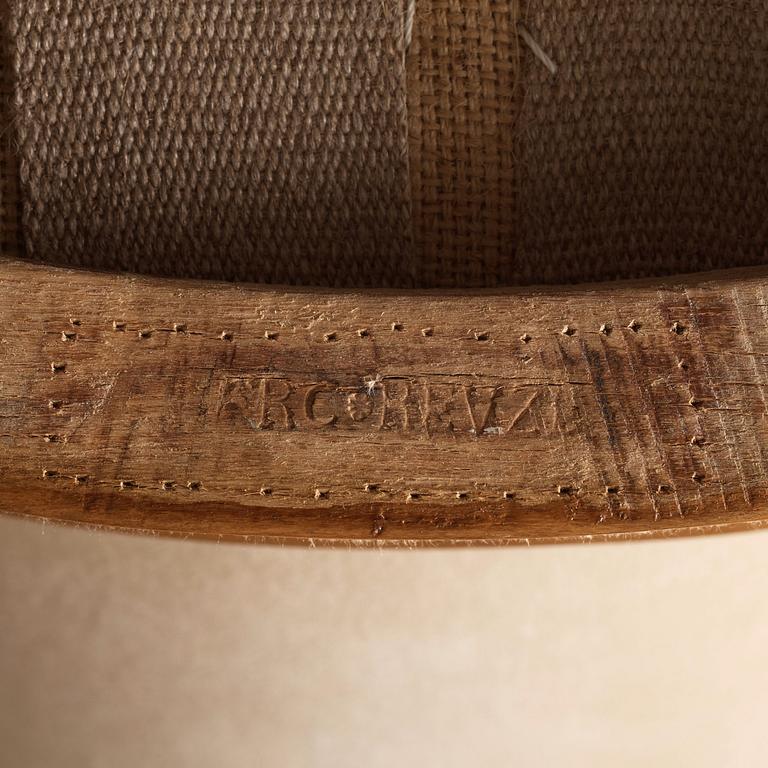 KARMSTOLAR, ett par, av Francois Reuze (mästare i Paris 1743-1799), Louis XV, 1700-talets andra hälft.