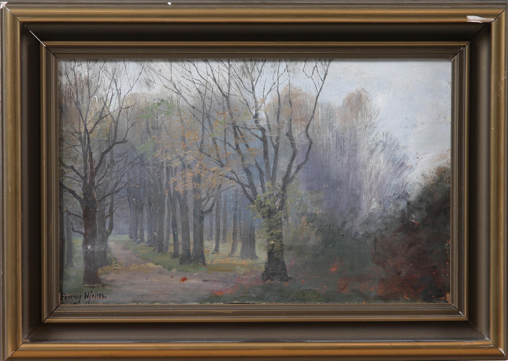 FANNY HJELM, olja på duk, sign.