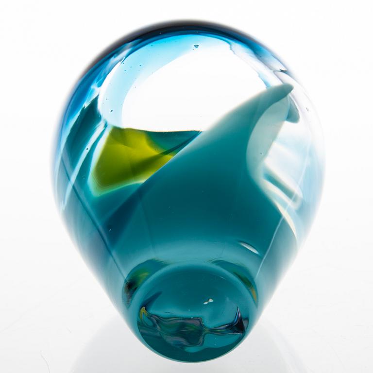 SINI MAJURI, glasskulptur signerad Sini Majuri.