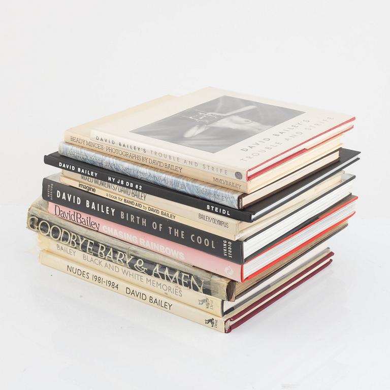 David Bailey, collection of photobooks, eleven volumes.