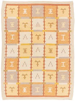 Agda Österberg, a carpet, flat weave, ca 239 x 177 cm, signed Agda Österberg.