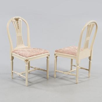 STOLAR, 4 st, gustaviansk stil, 1900-talets andra hälft.