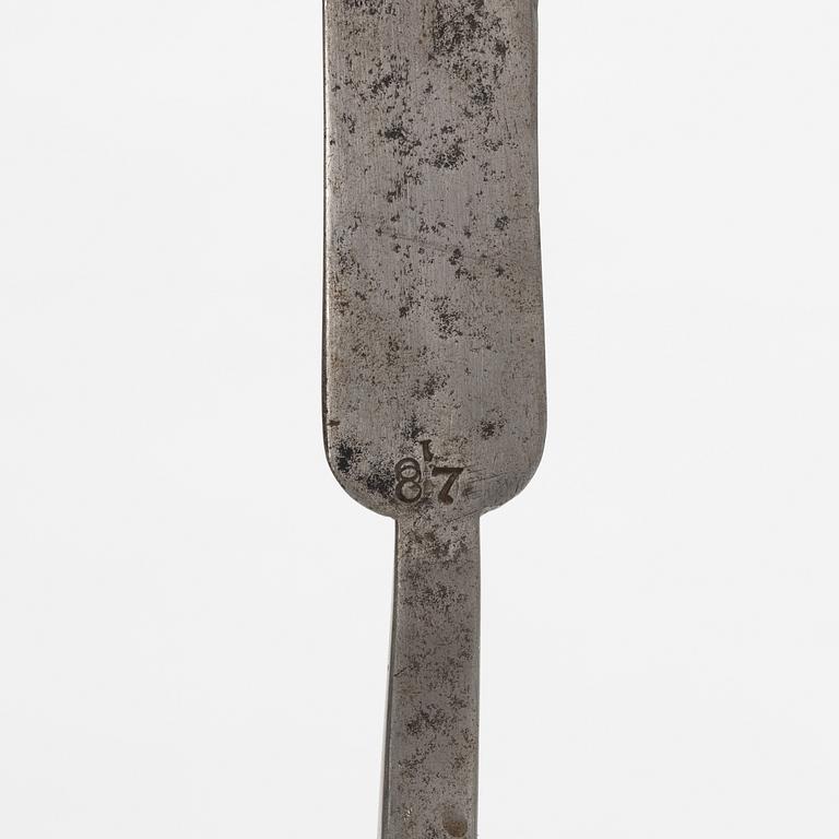 A Swedish percussion rifle 1845-54 pattern with bayonet.