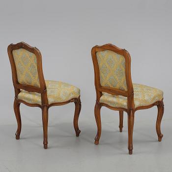 STOLAR, ett par, Louis XVI-stil, Frankrike, 1900-tal.