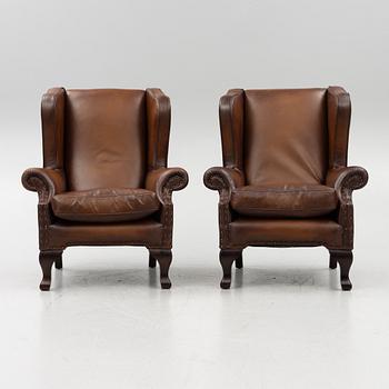 Armchairs, a pair, English style, Brittfurn, 21st century.