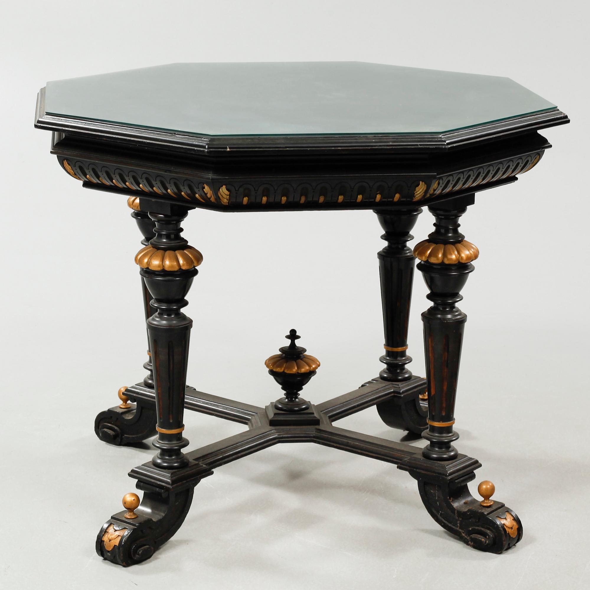 Nine items in Neo Renaissance style, late 19th century.