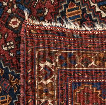 An antique Afshar carpet ca 143 x 129 cm.