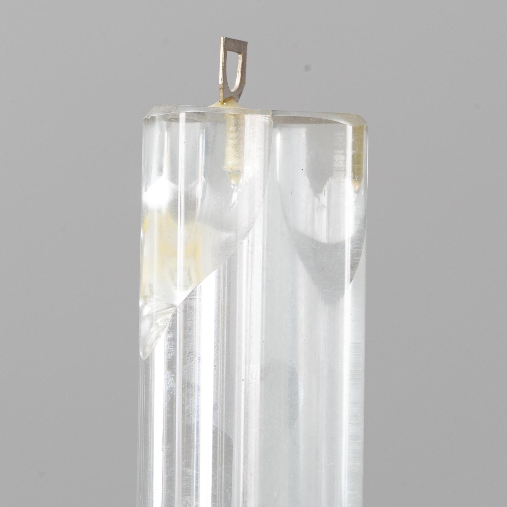 A J T Kalmar brass and glass ceiling light, second half of the 20th Century.