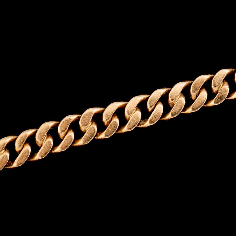 ARMBAND, 18K guld, GD & Co, Malmö 1970. Vikt ca 17 g.