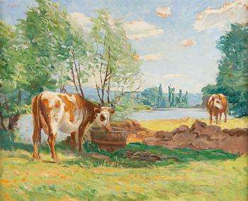 Carl Trägårdh, attributed to, unsigned. Canvas 64.5 x 80 cm.