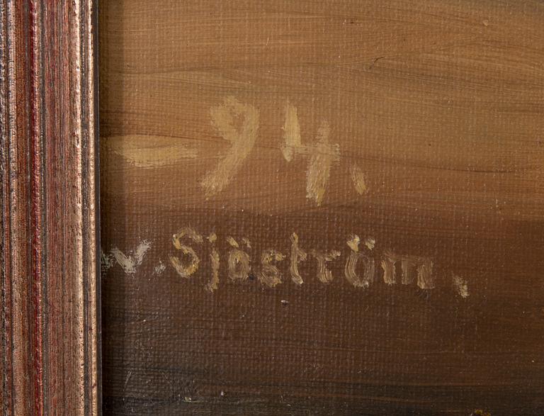 Wilho Sjöström, oil on canvas, signed and dated-94.