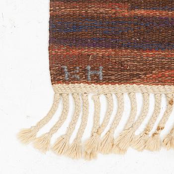 Klockaregårdens Hemslöjd/Karin Jönsson, rölakan rug, approx. 210 x 135 cm.