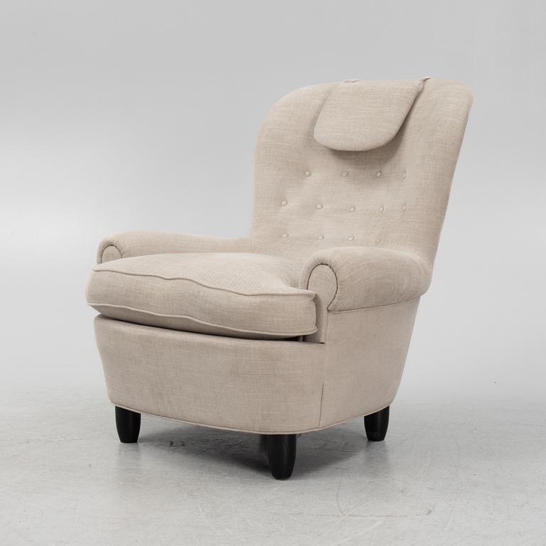 Carl Malmsten, a 'Jättepaddan' armchair, OH Sjögren, Sweden.