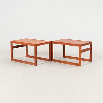 A pair of late 20th century side tables.