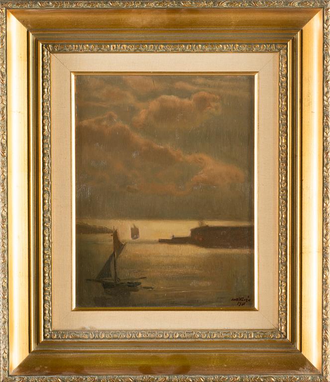 Antti Favén, oil on board, signed and dated 1938.