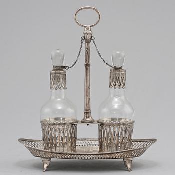 BORDSSURTOUT, silver, omkring 1900. Total vikt 800 g.