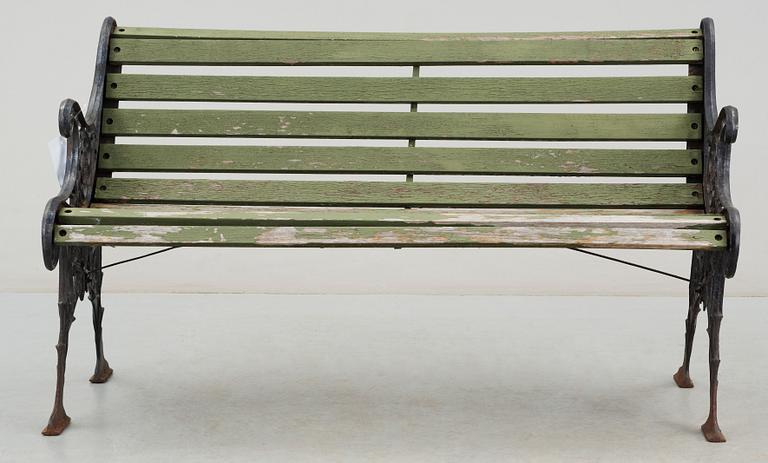 TRÄDGÅRDSSOFFA, gjutjärn, 1900-tal.