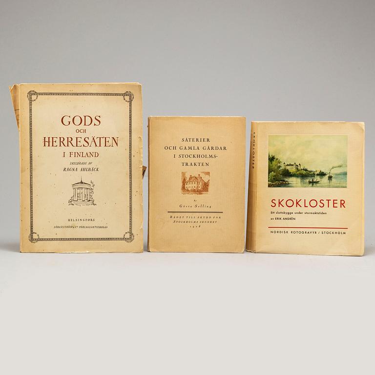 BÖCKER, 14 vol,  Arkitektur/Byggnadshistoria.