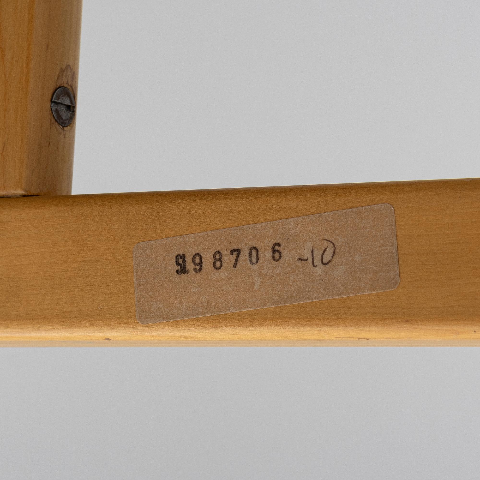 Alvar Aalto, karmstolar 4 st, modell 45, Artek.