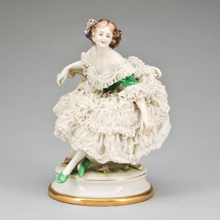 FIGURIN, porslin, Tyskland, 1900-talets första hälft.