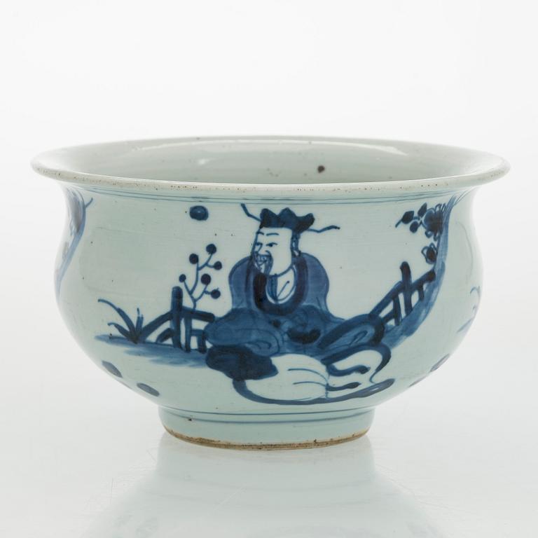 Vase and bowls 2 pcs, China.