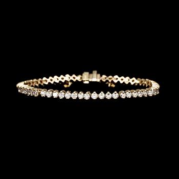 200. BRACELET, 60 brilliant cut diamonds, tot. app. 4.81 cts.