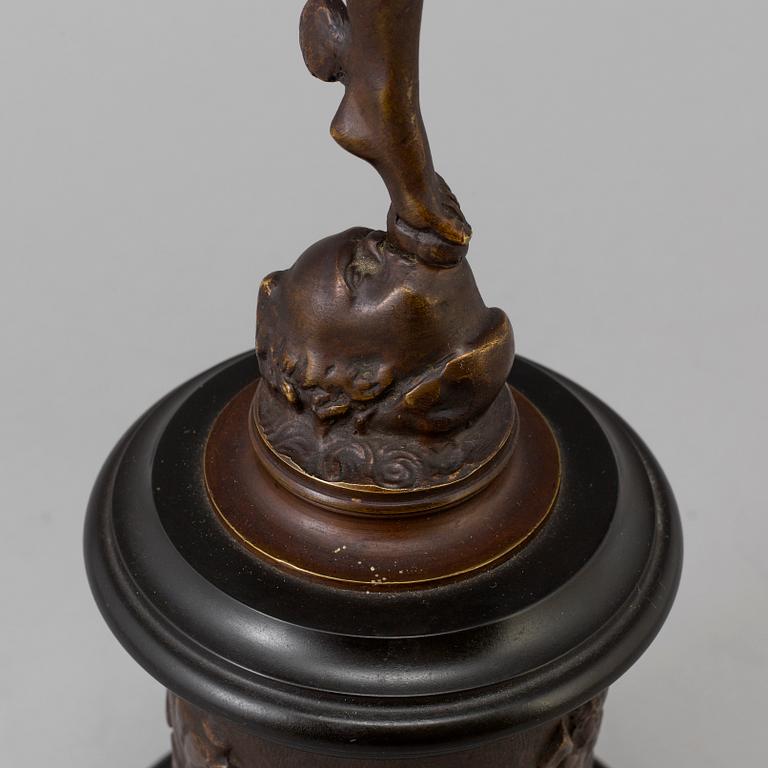 A bronze sculpture, ca 1900.