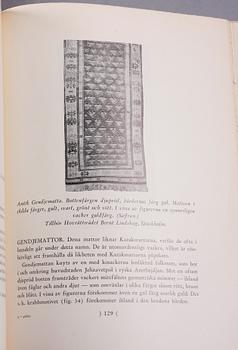 BÖCKER 7 st samt häfte, om mattor, bla "Orientaliska mattor" av Knut Larsson.