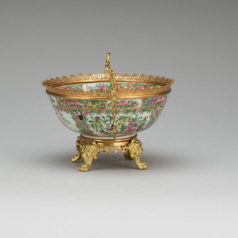 SKÅL, porslin, Kanton, 1800-tal.